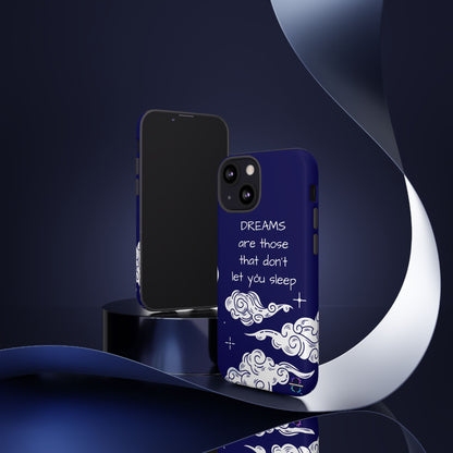 Limited Edition | Royal Blue Phone Case with Motivational Quote – Cloud Design Slim Protective Cover with Dual Layer Protection | Success Subliminals | Motivational Quote