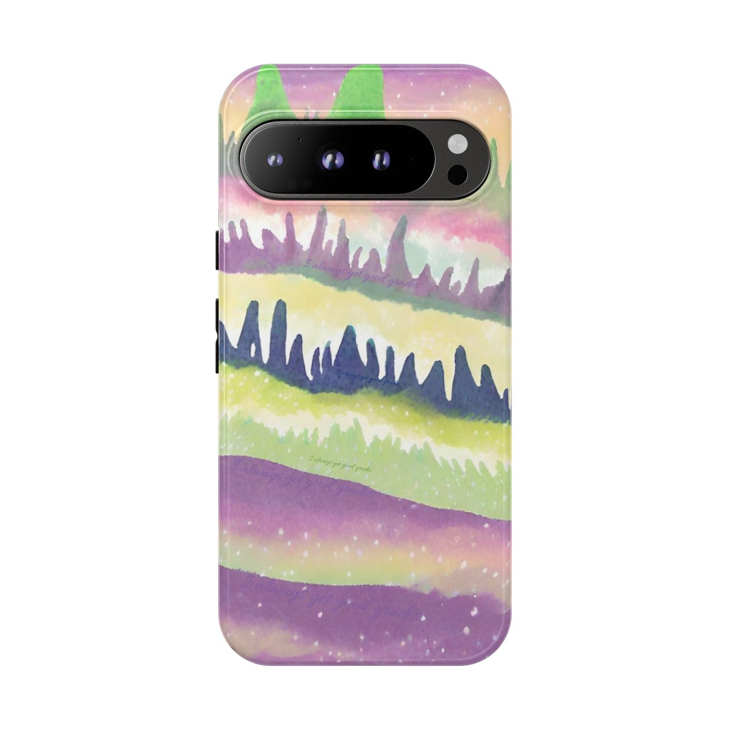 Limited Edition | Subliminals for good grades | Beautiful Abstract Landscape Phone Case – Nature Design Mobile Cover with Dual Protection