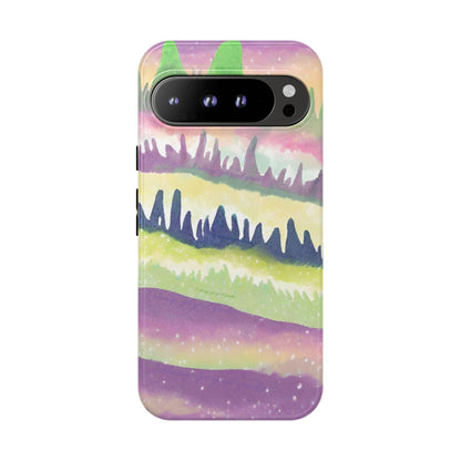 Limited Edition | Subliminals for good grades | Beautiful Abstract Landscape Phone Case – Nature Design Mobile Cover with Dual Protection