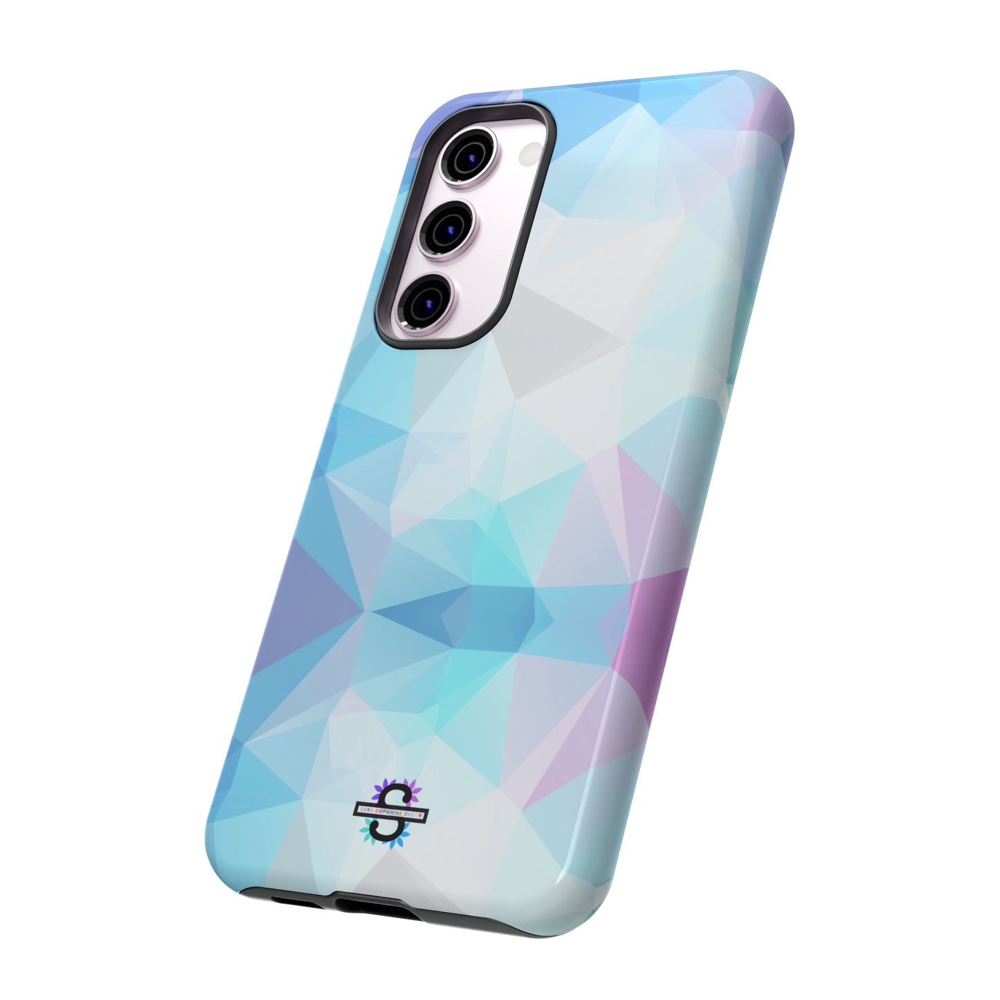 Geometric Blue Phone Cover