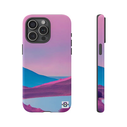 Pink Blue landscape design Phone cover | Mobile case
