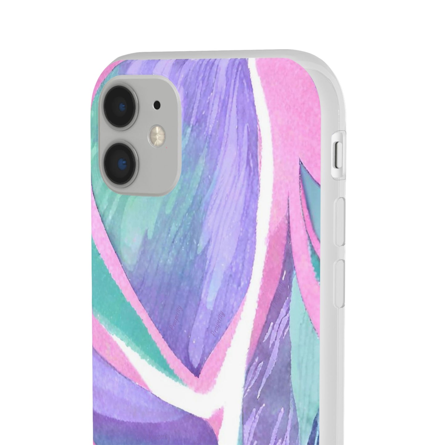 Subliminals for Prosperity | Purple Blue Green Pattern Phone cover | World's first Subliminals Brand | Sush Dopamine Decor