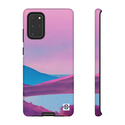 Pink Blue landscape design Phone cover | Mobile case