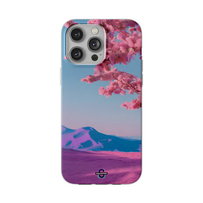 Flexi Pink landscape cherry blossom Phone case | Mobile cover