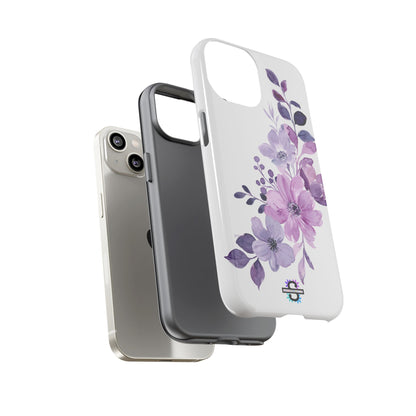 Limited Edition Floral Purple Phone Case | Prosperity Subliminals | Protective Hard Cover | Exclusive Collector's item