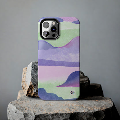 Vibrant Defenders: Amazing Pink Green Purple Blue Tough Phone Case | Mobile coversSush Dopamine Decor