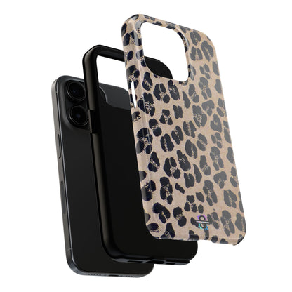 Black and Brown Mobile Cover, Leopard Print, Stylish Mobile Case, Accessories