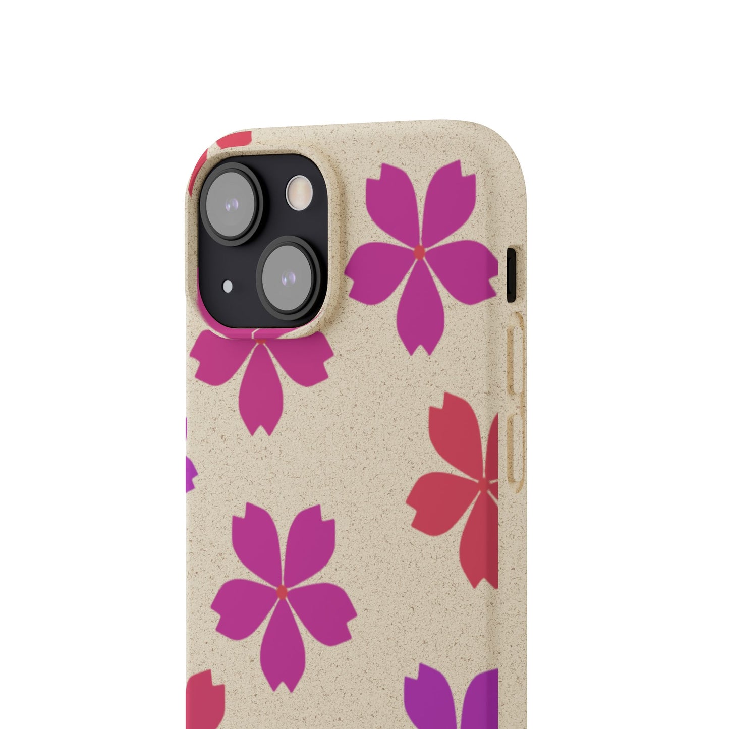 Eco friendly Red floral Phone case