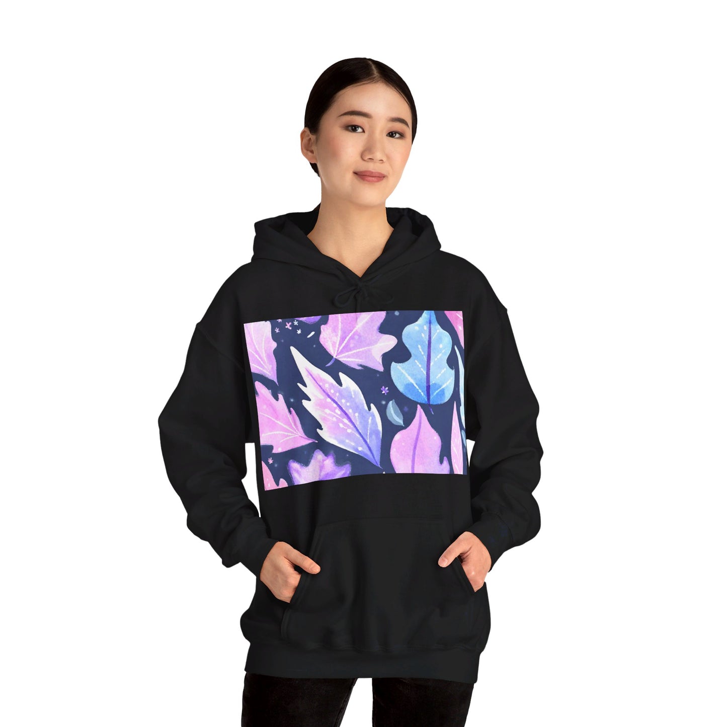 Heavy blend unisex black hoodie