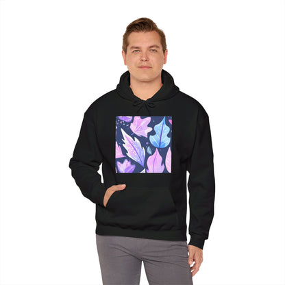 Premium Abstract Leaves Hooded Sweatshirt