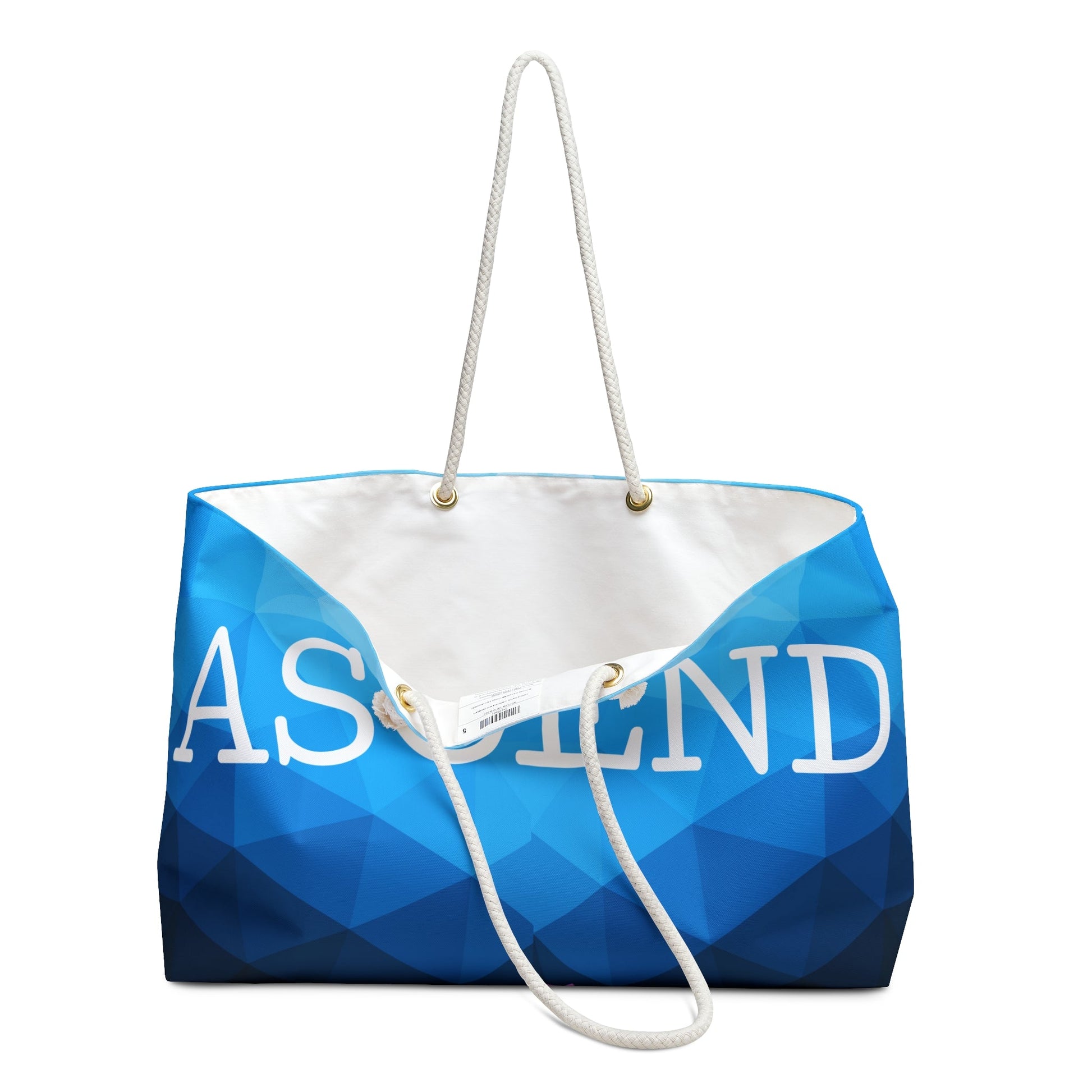 Ascend Geometric Blue Gradient Weekender BagSush Dopamine Decor