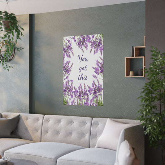 Beautiful Lavender Satin Posters (210gsm), Motivational Poster, Positive Manifestation, Positive SubliminalsSush Dopamine Decor