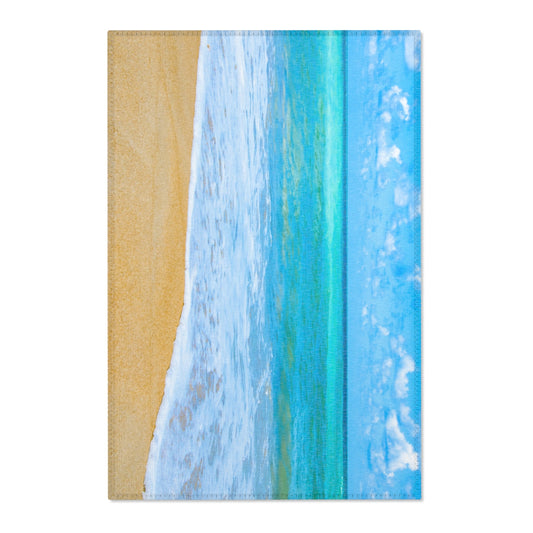 Blue Beach Print Area Rug | Home DecorSush Dopamine Decor