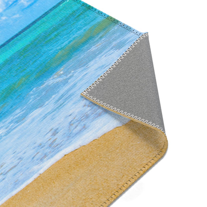 Blue Beach Print Area Rug | Home DecorSush Dopamine Decor