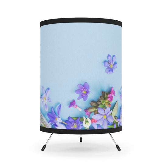 Blue Floral Tripod LampSush Dopamine Decor