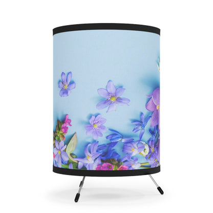 Blue Floral Tripod LampSush Dopamine Decor