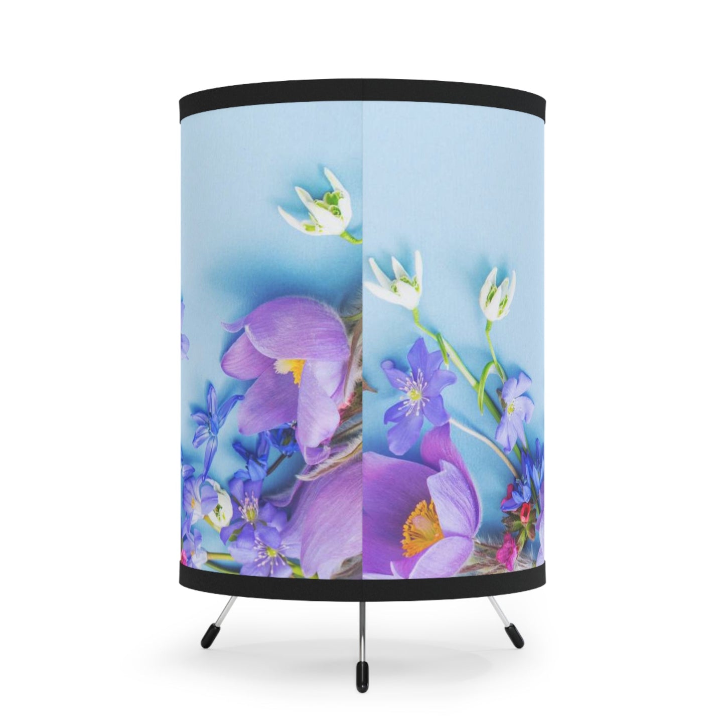 Blue Floral Tripod LampSush Dopamine Decor