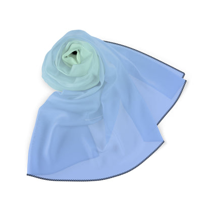 Blue Green Gradient Poly Scarf | ApparelsSush Dopamine Decor