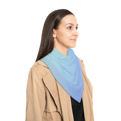 Blue Green Gradient Poly Scarf | ApparelsSush Dopamine Decor