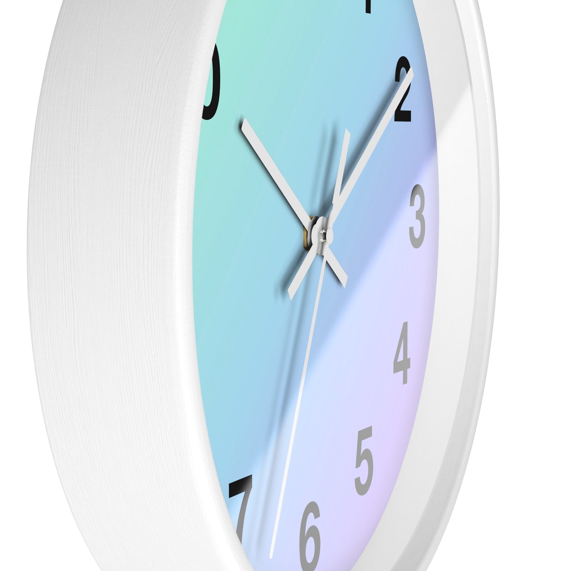 Blue Green Gradient Wall Clock, Analog for Home DecorSush Dopamine Decor