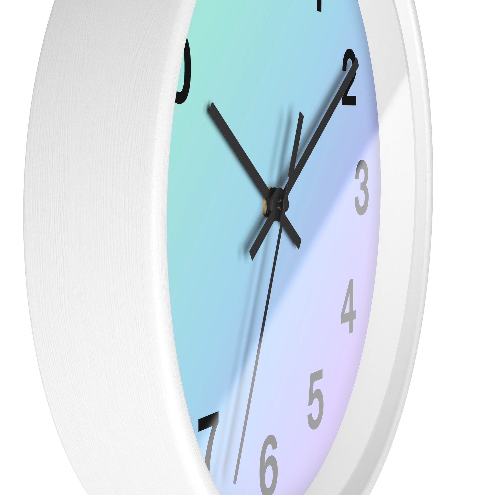 Blue Green Gradient Wall Clock, Analog for Home DecorSush Dopamine Decor