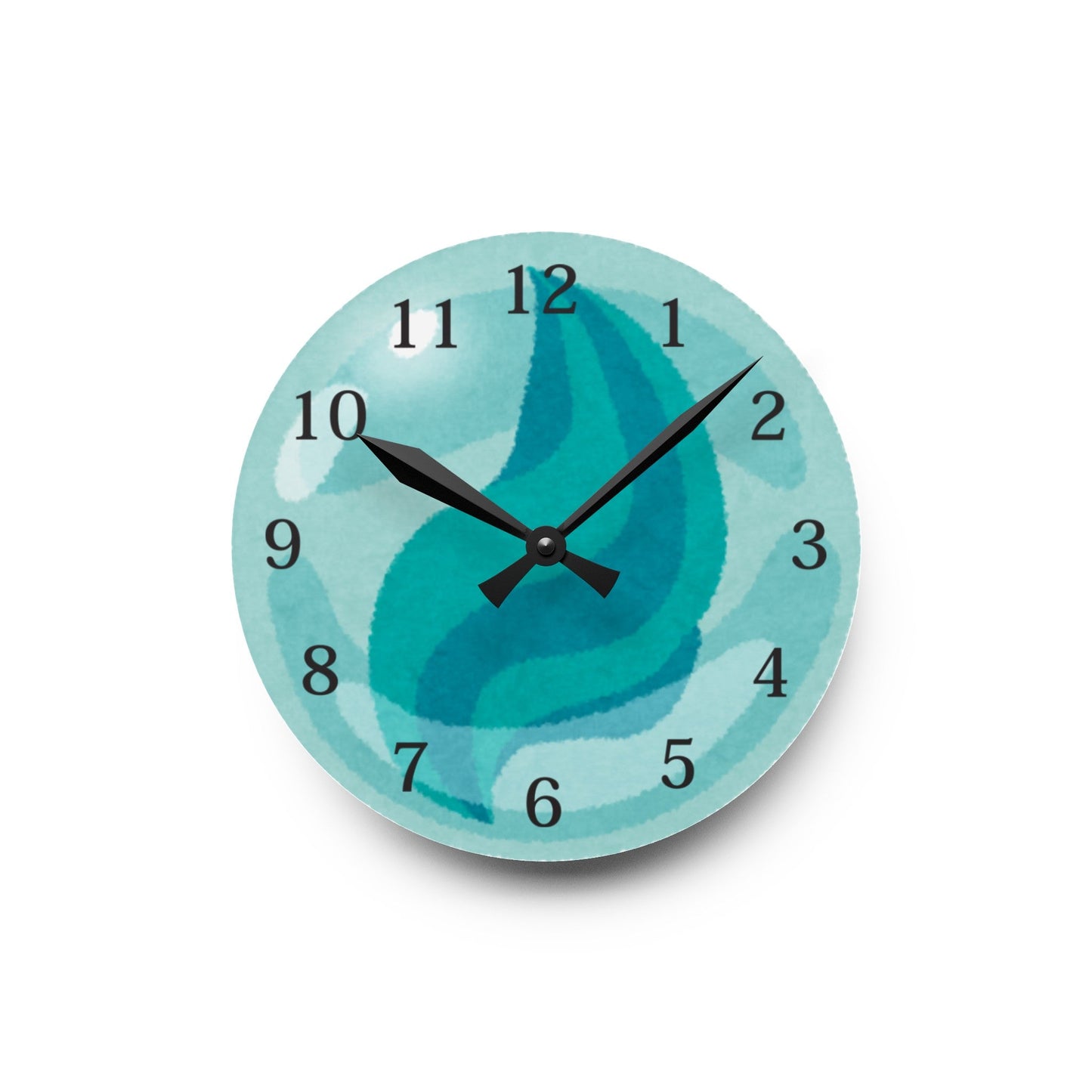 Blue Wall Clock, Round ClockSush Dopamine Decor