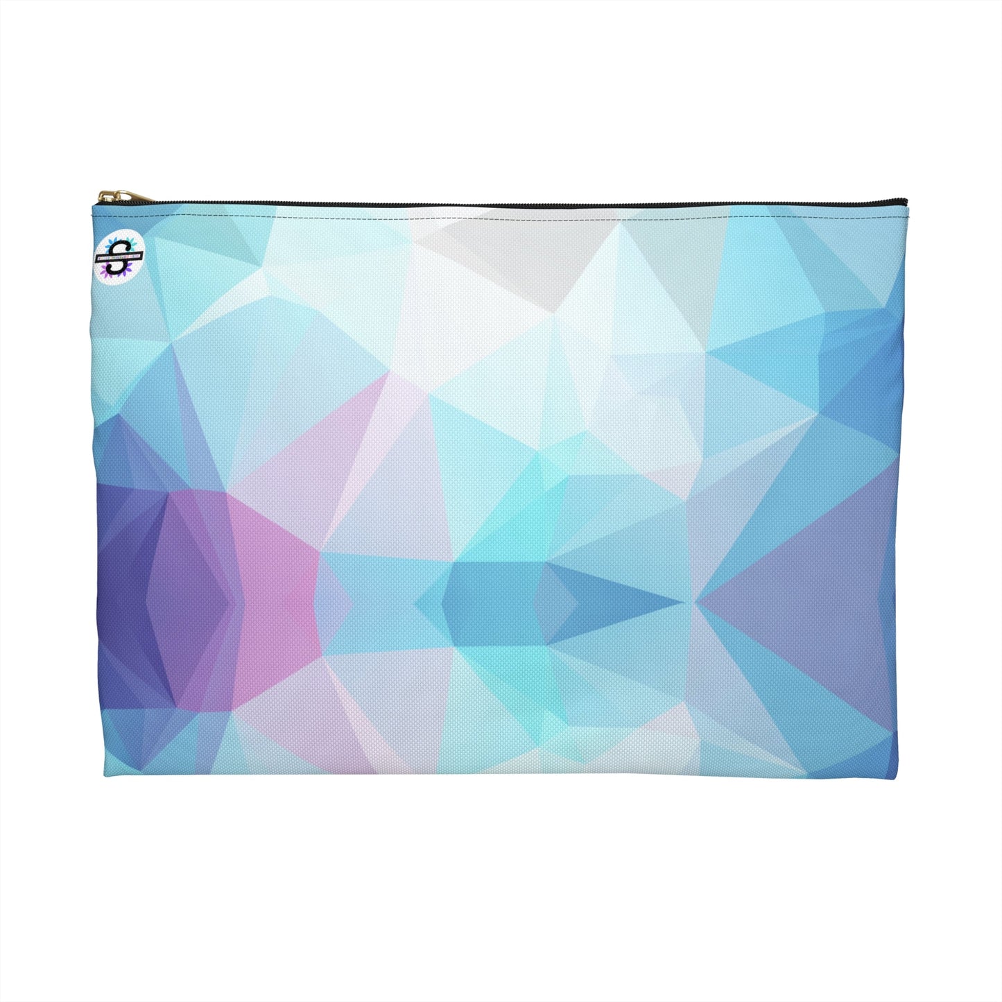 Cool Blue Geometric PouchSush Dopamine Decor