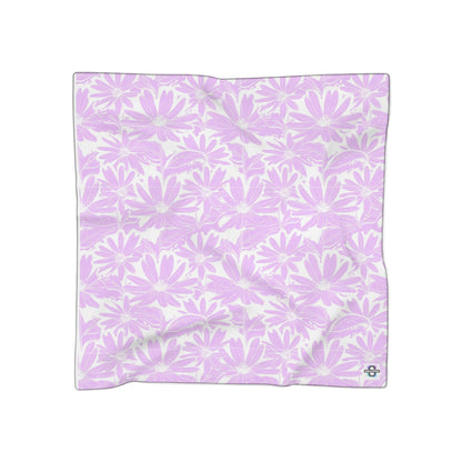 Cute purple floral Poly ScarfSush Dopamine Decor