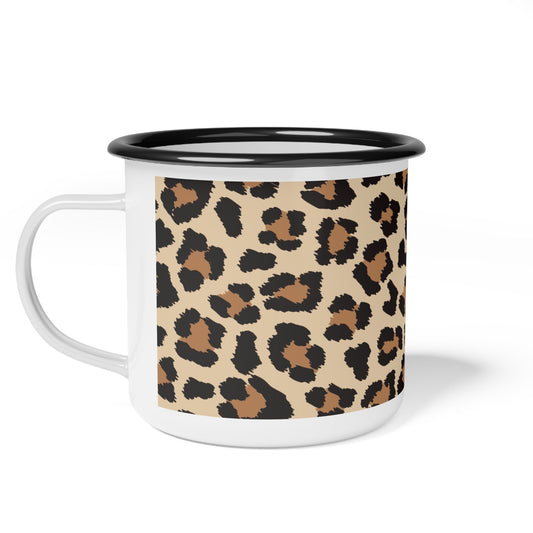 Enamel Leopard Print Camp Cup | MugSush Dopamine Decor