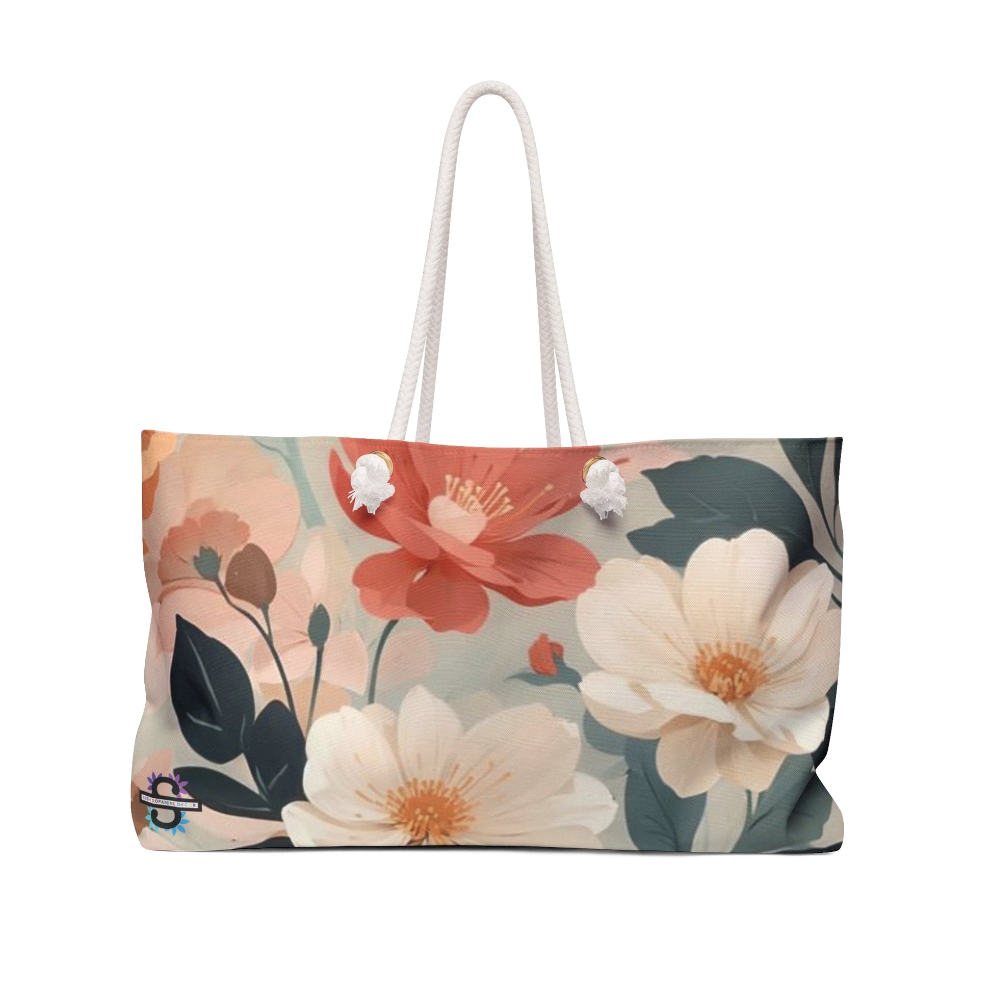 Fall floral print Weekender Bag | Tote bagSush Dopamine Decor