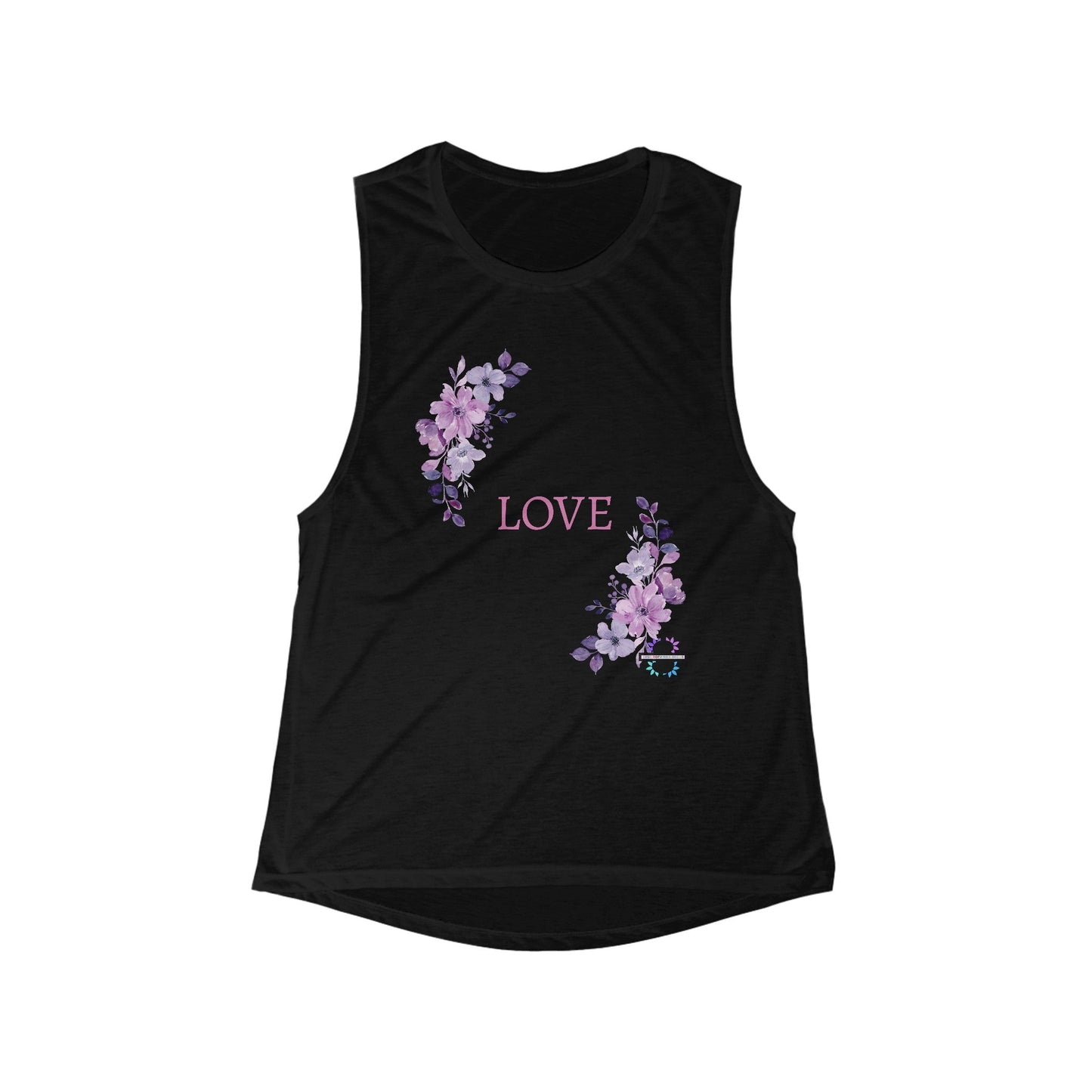 Floral Women's Scoop Muscle Tank top ApparelSush Dopamine Decor