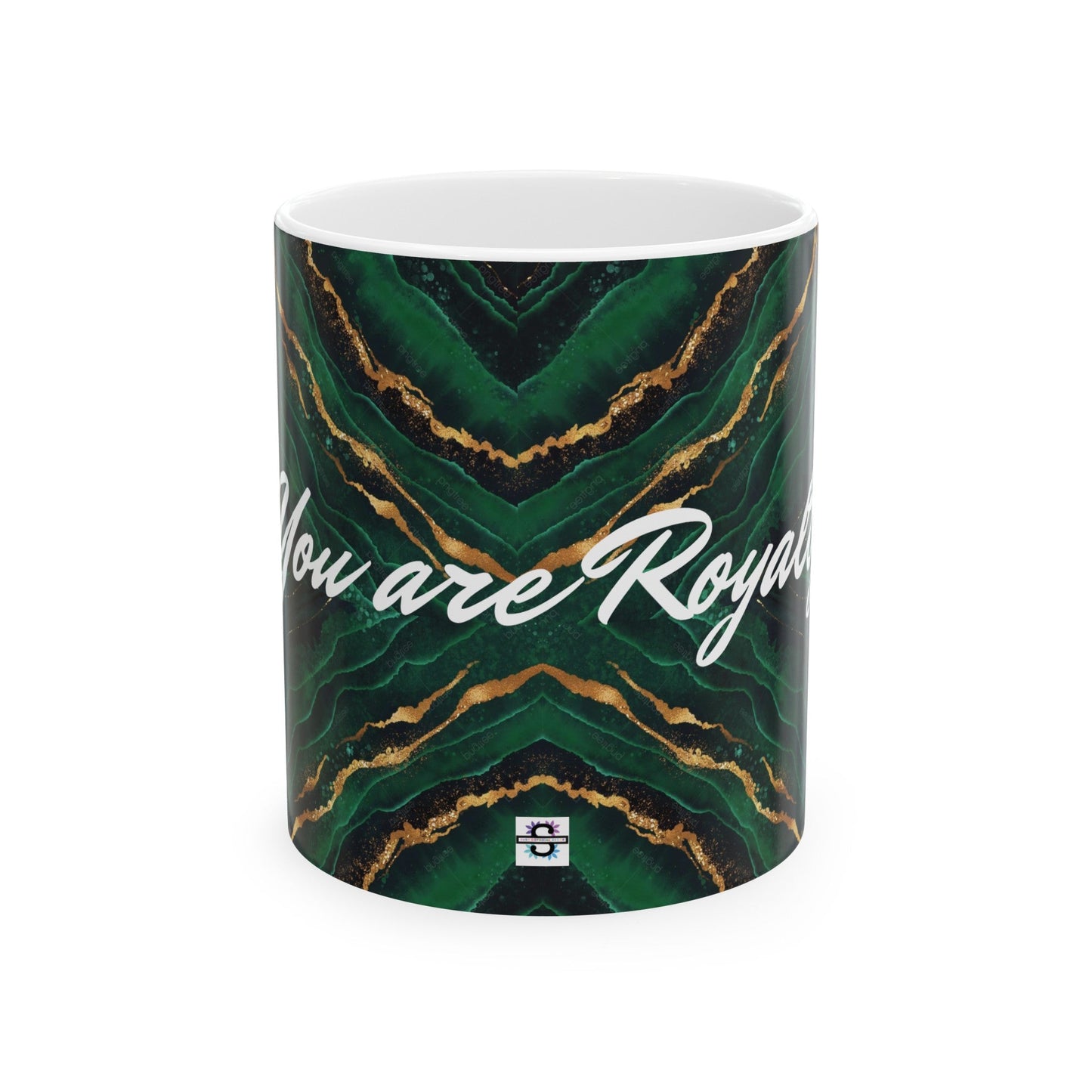 Green gold marble design 'Royalty' MugSush Dopamine Decor