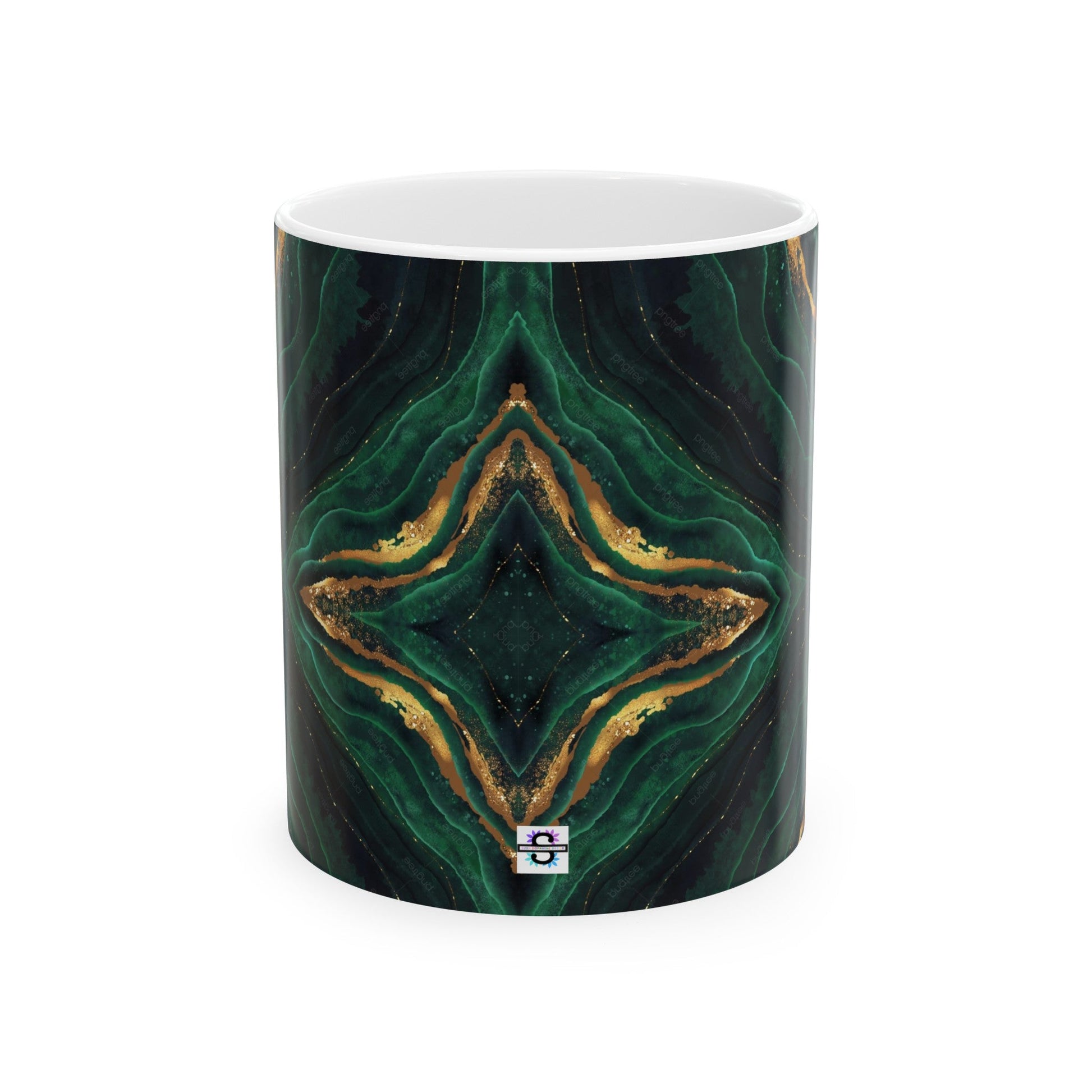 Green Golden Marble design Mug | 15ozSush Dopamine Decor