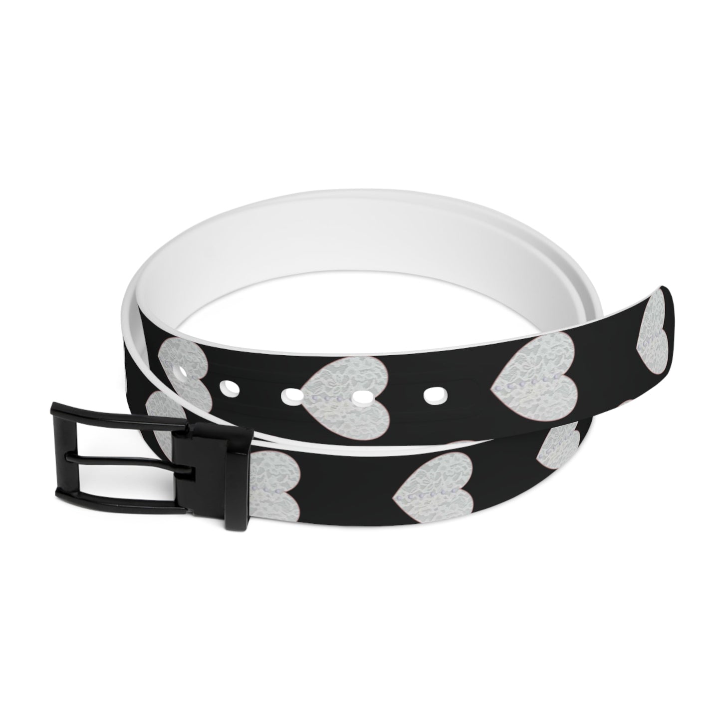 Heart Belt, Black and White belt,Sush Dopamine Decor