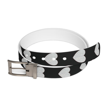 Heart Belt, Black and White belt,Sush Dopamine Decor