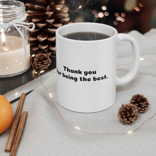 Heartfelt Gratitude 11 - Ounce White Ceramic MugSush Dopamine Decor