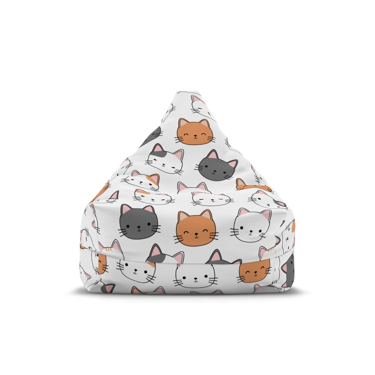 Kitty Print Bean Bag Chair Cover | Home DecorSush Dopamine Decor