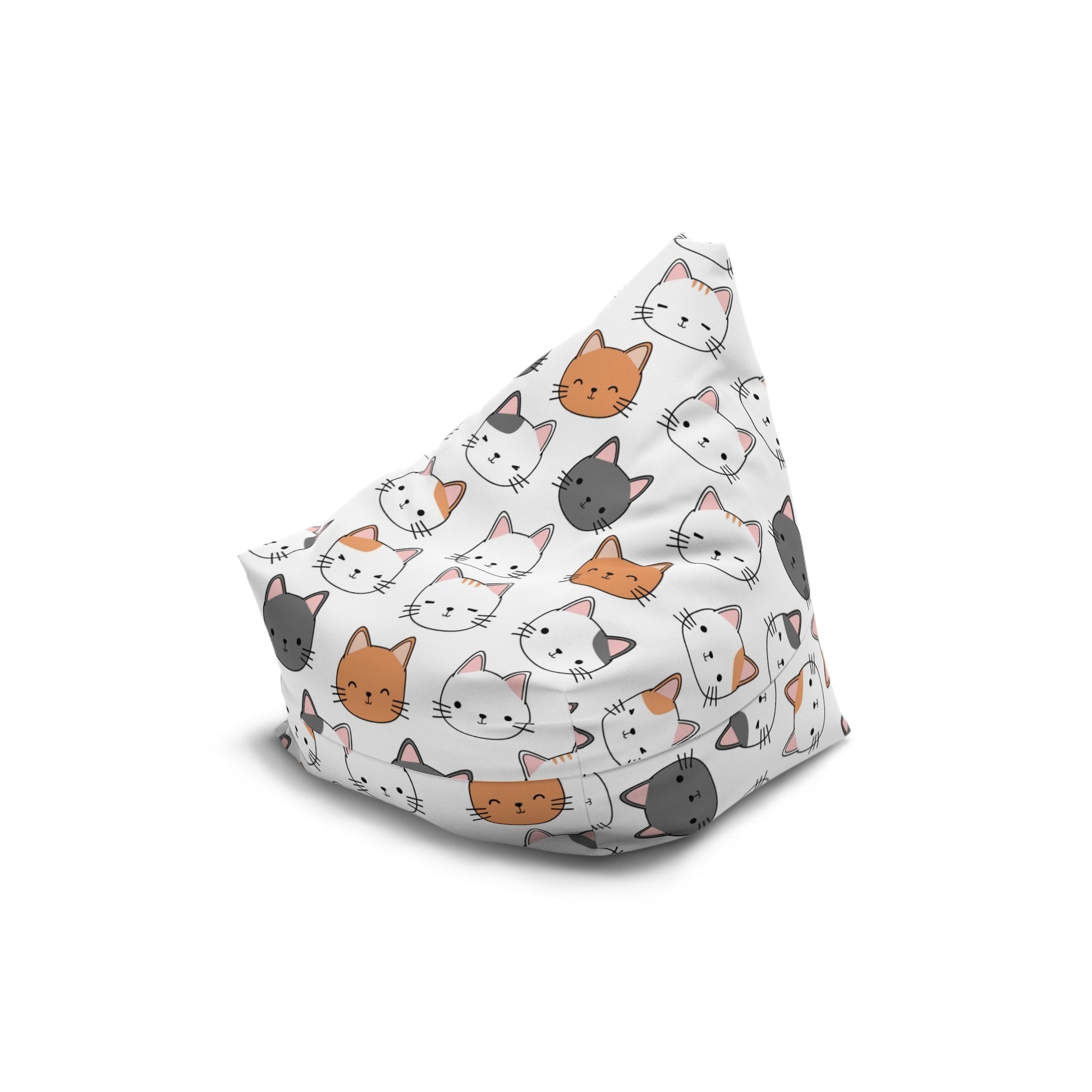 Kitty Print Bean Bag Chair Cover | Home DecorSush Dopamine Decor