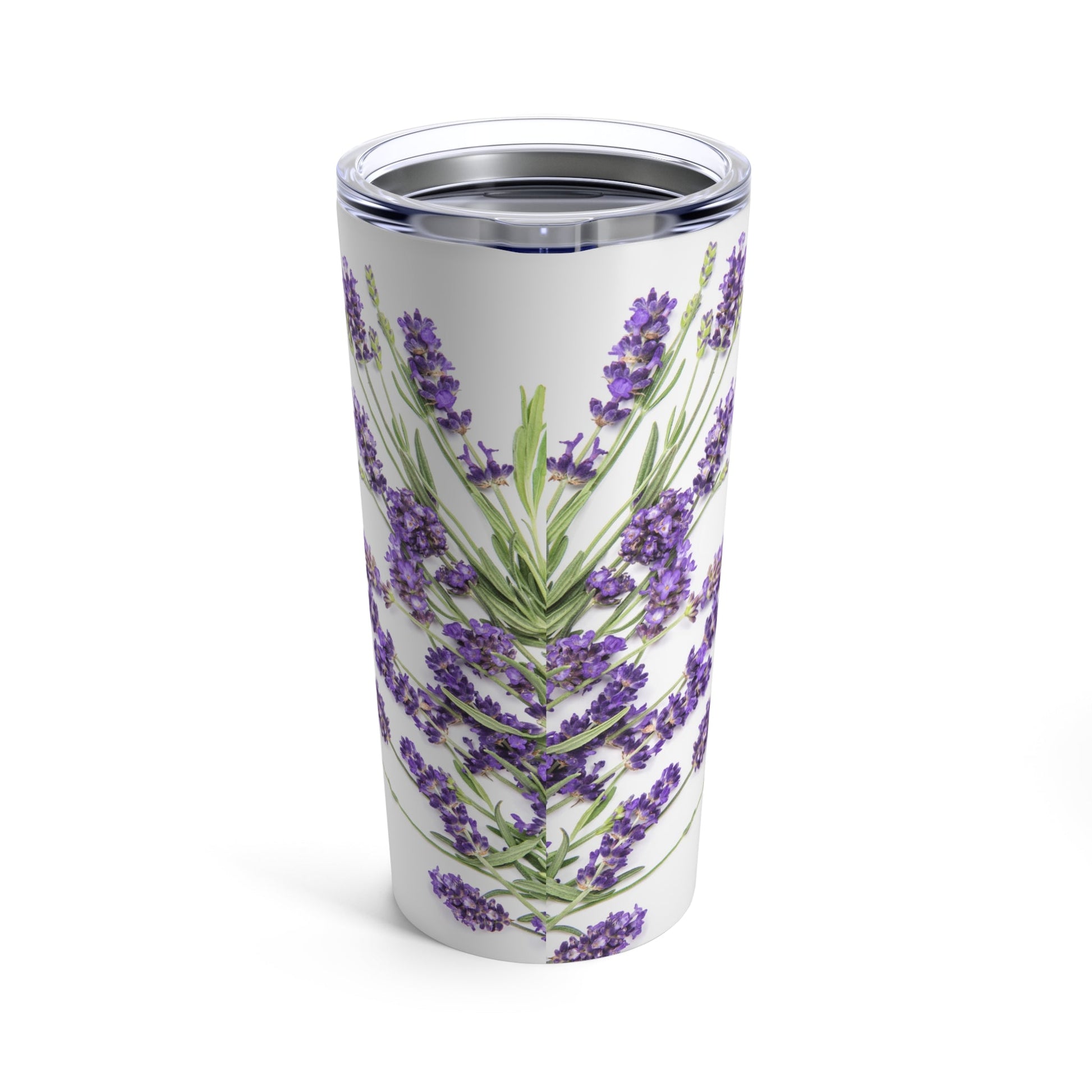 Lavender flowers Inspirational Tumbler 20oz, To - Go Mug, Take Away Container, Unique To - Go Cup, Floral Travel Coffee Mug, Purple Travel Cup with LidSush Dopamine Decor