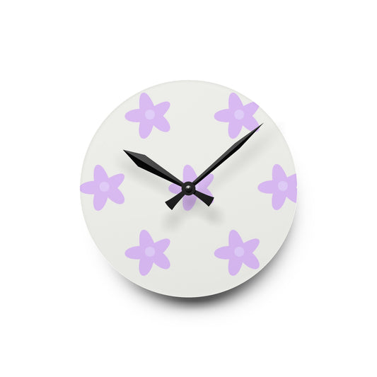 Lilac Wall ClockSush Dopamine Decor