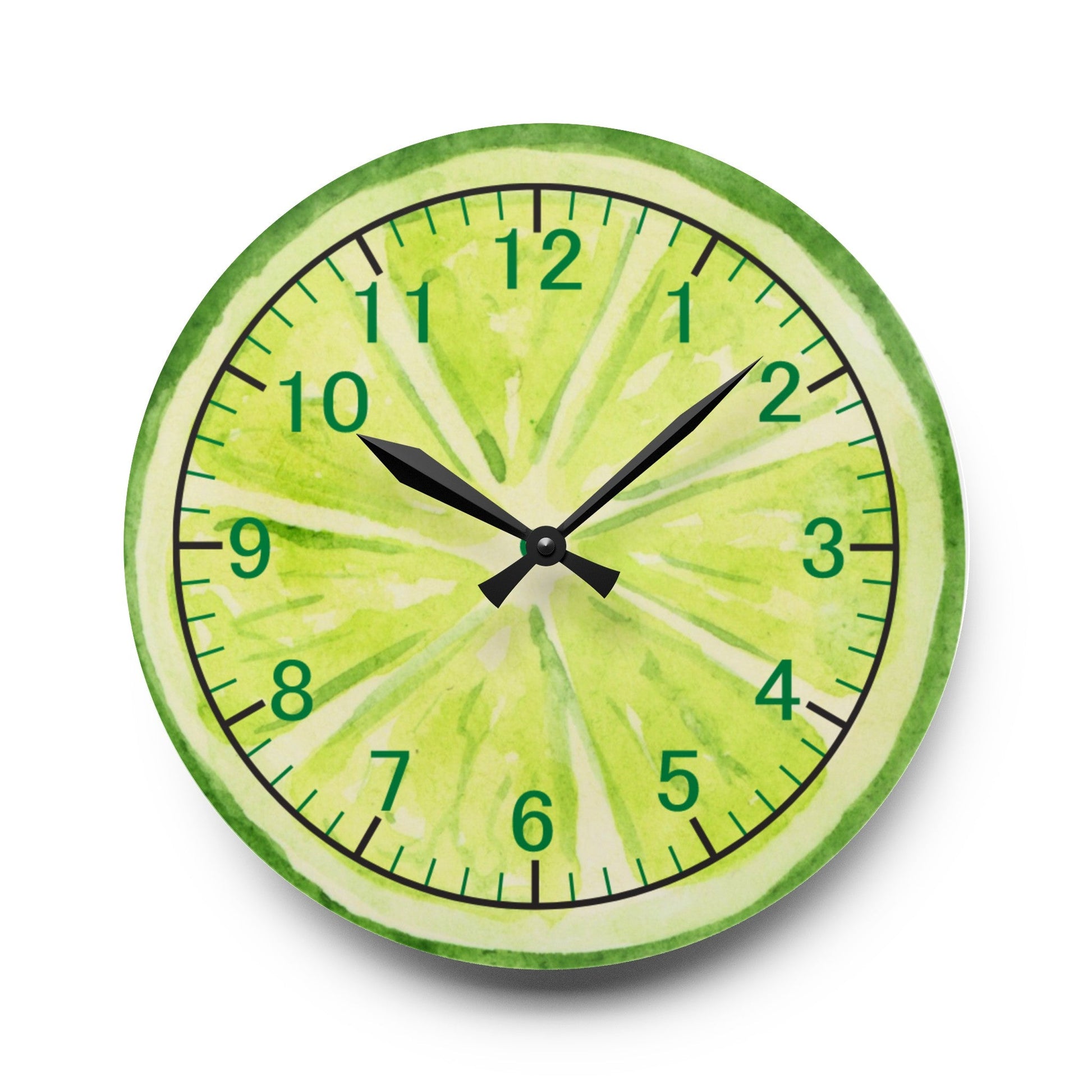 Lime Acrylic Wall ClockSush Dopamine Decor