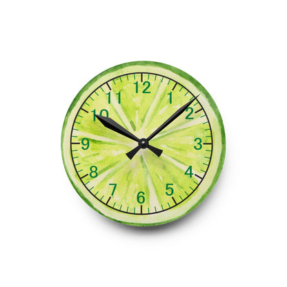 Lime Acrylic Wall ClockSush Dopamine Decor