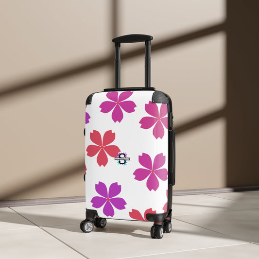 Magenta Red Floral Travel Suitcase | Luggage bag | AccessoriesSush Dopamine Decor