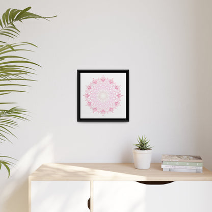 Mandala Art in Pinewood Frame, Eco - Friendly Wall ArtSush Dopamine Decor