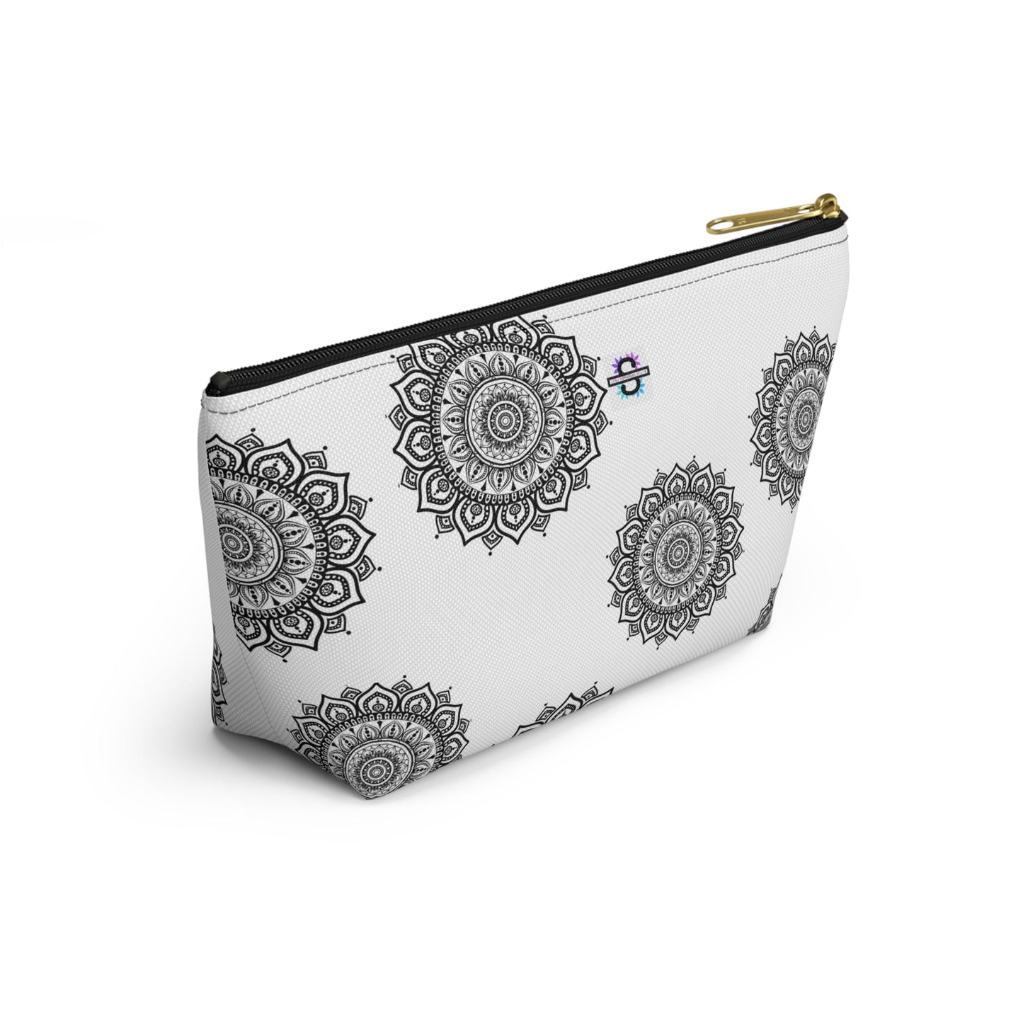 Mandala Design Accessory Pouch w T - bottomSush Dopamine Decor