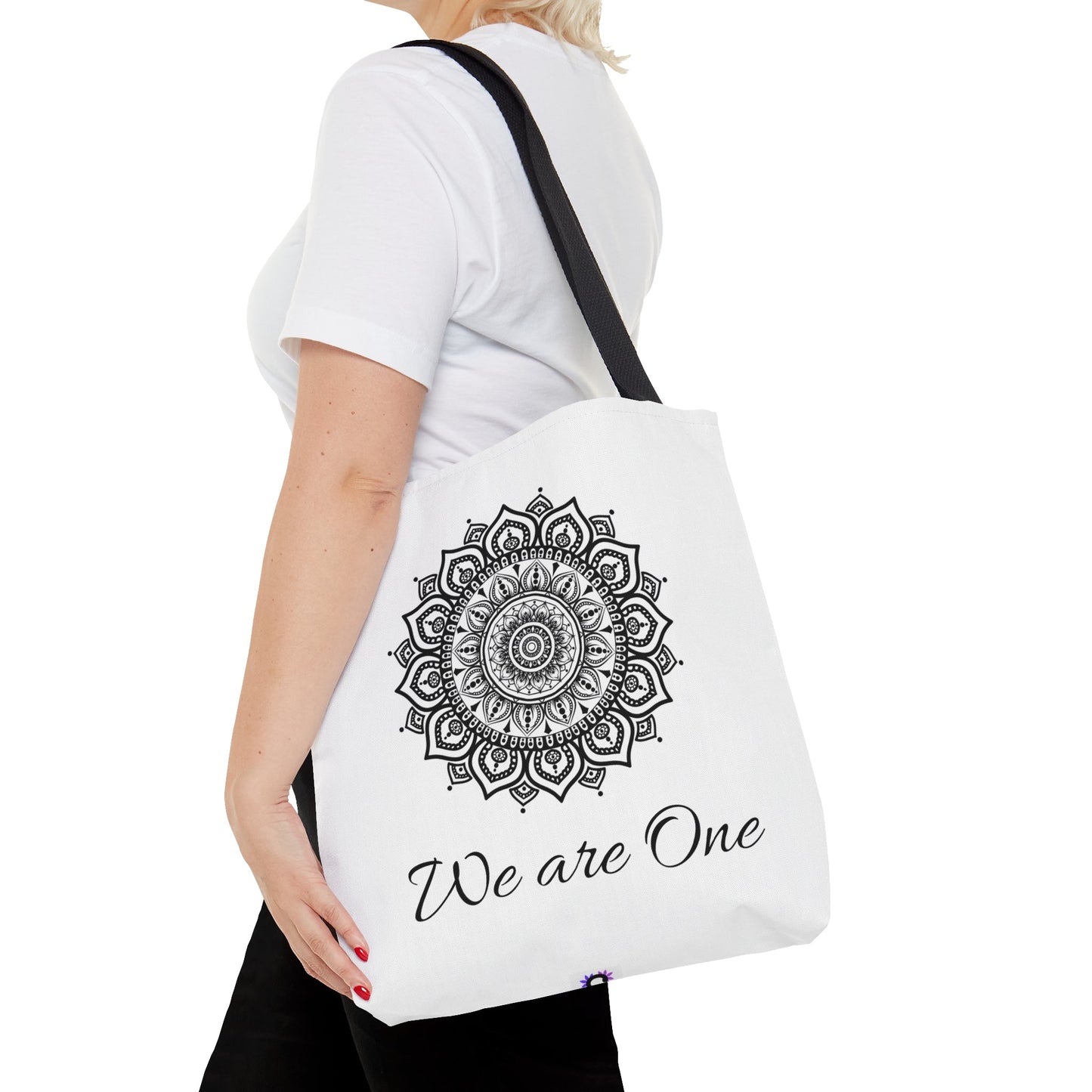 Mandala Design Plain Tote BagSush Dopamine Decor