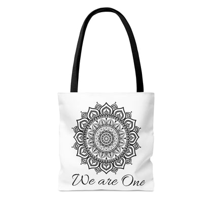 Mandala Design Plain Tote BagSush Dopamine Decor