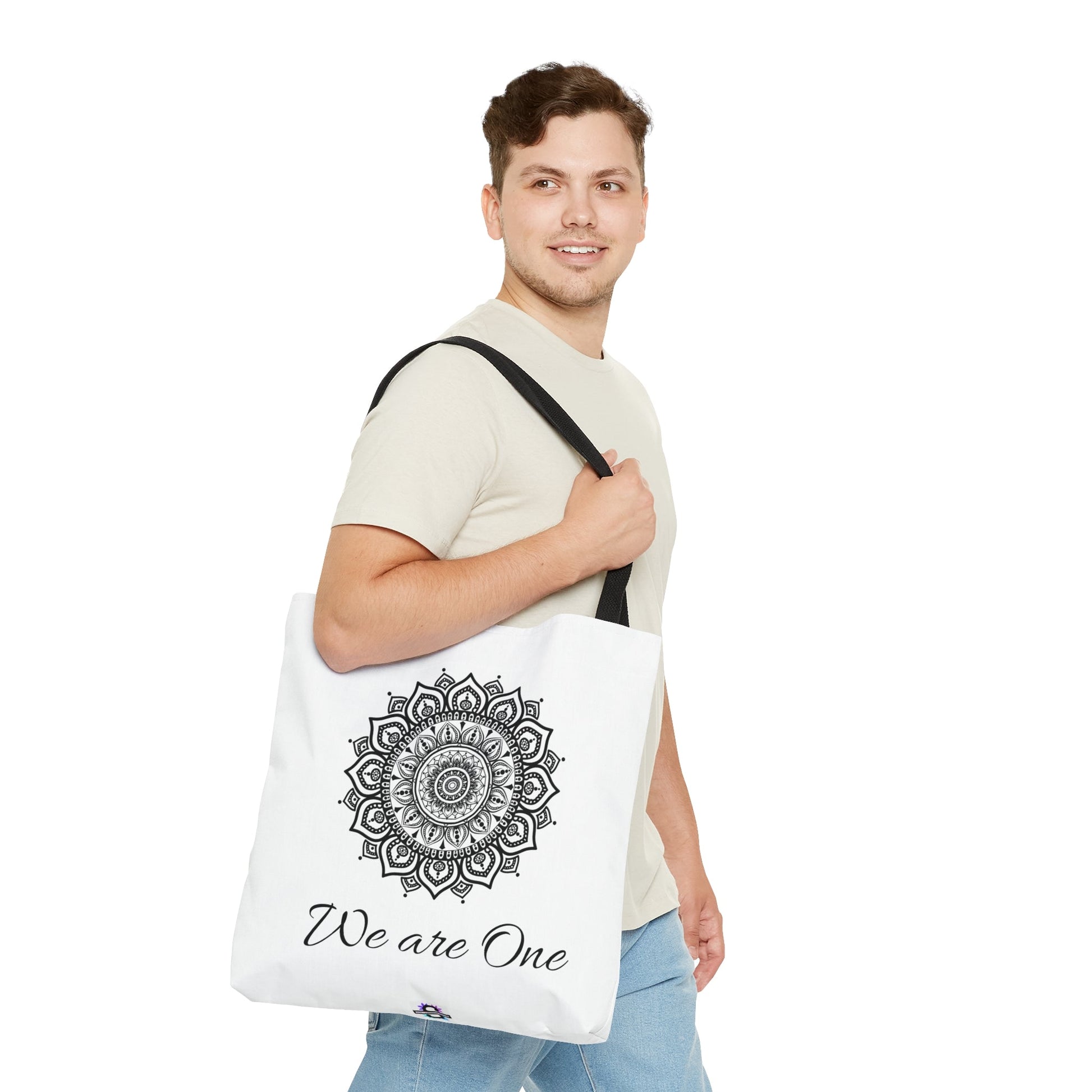 Mandala Design Plain Tote BagSush Dopamine Decor