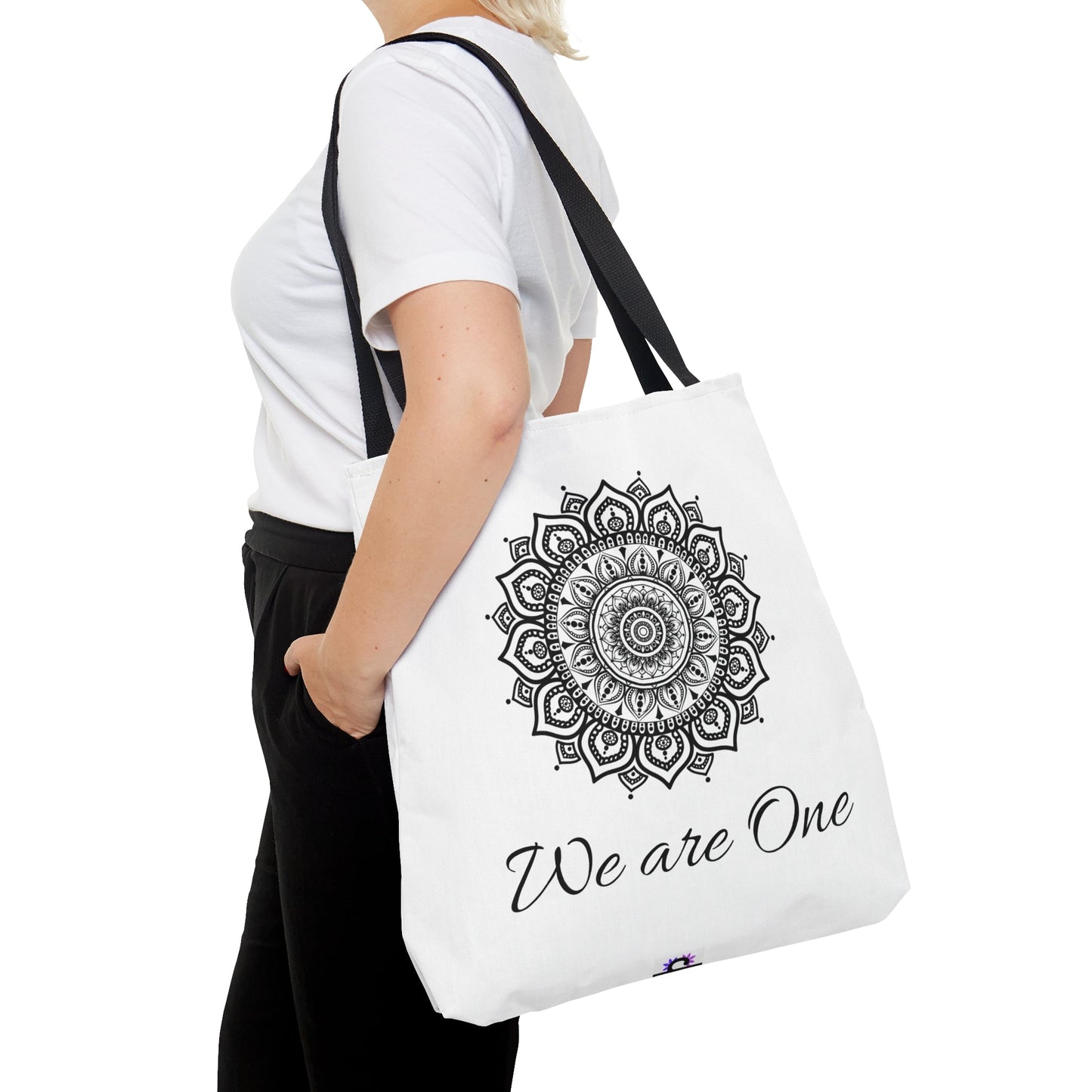 Mandala Design Plain Tote BagSush Dopamine Decor