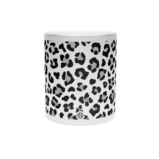 Metallic Mug with Cheetah print (Silver\Gold)Sush Dopamine Decor